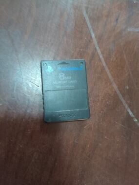 Sony PlayStation 2 Memory Card Clear Black OEM PS2 Genuine Official Brand Tested